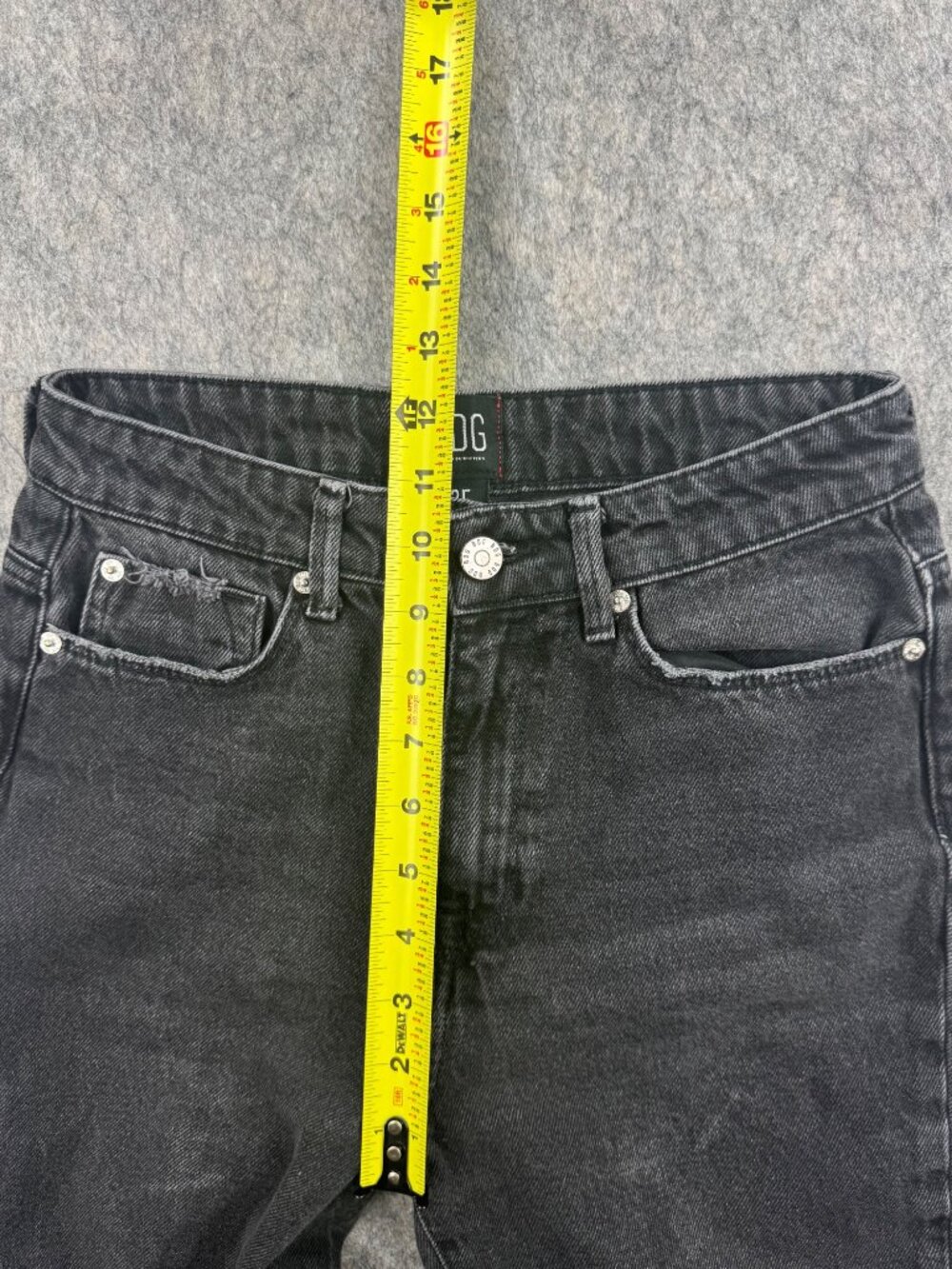 BDG Womens Black Jeans Crop Flare Sz 25 Wilco Distressed - Picture 6 of 13
